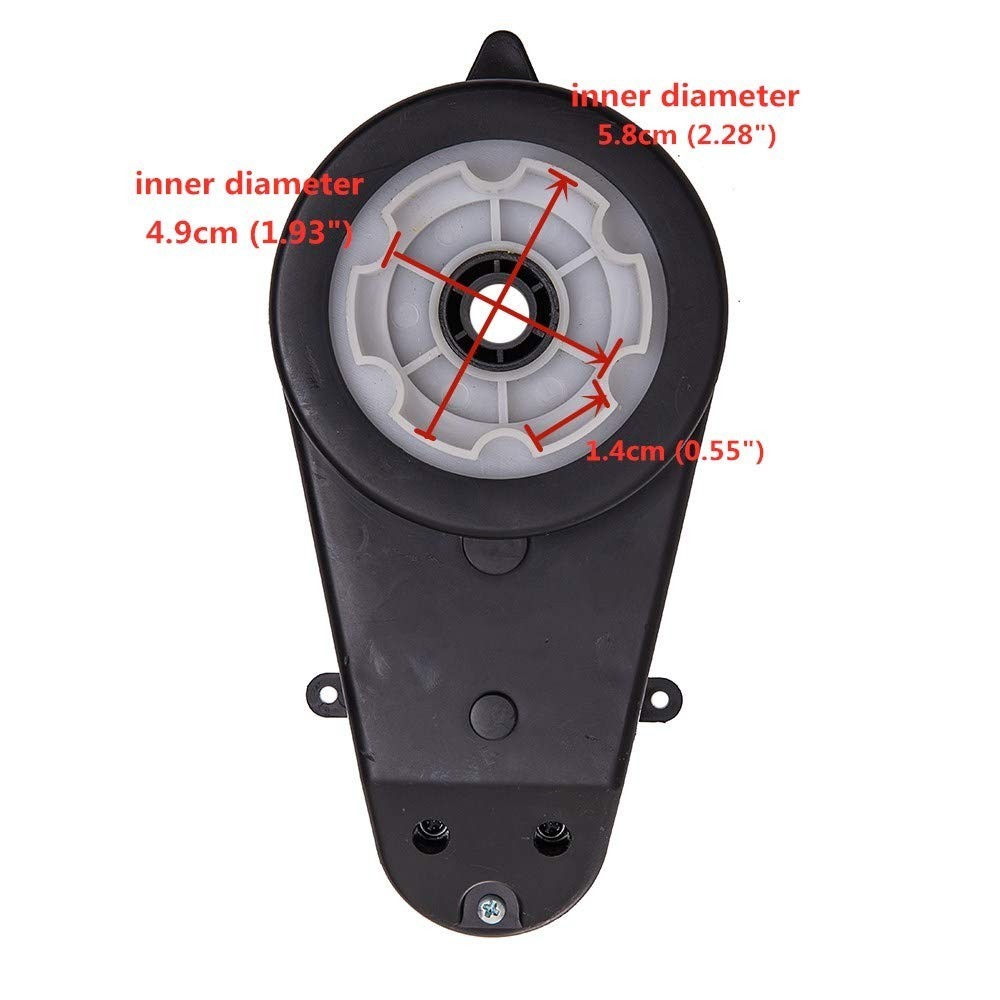 High-Speed 12V DC Motor with Gearbox for Ride-On Toy Modifications – 1 Count