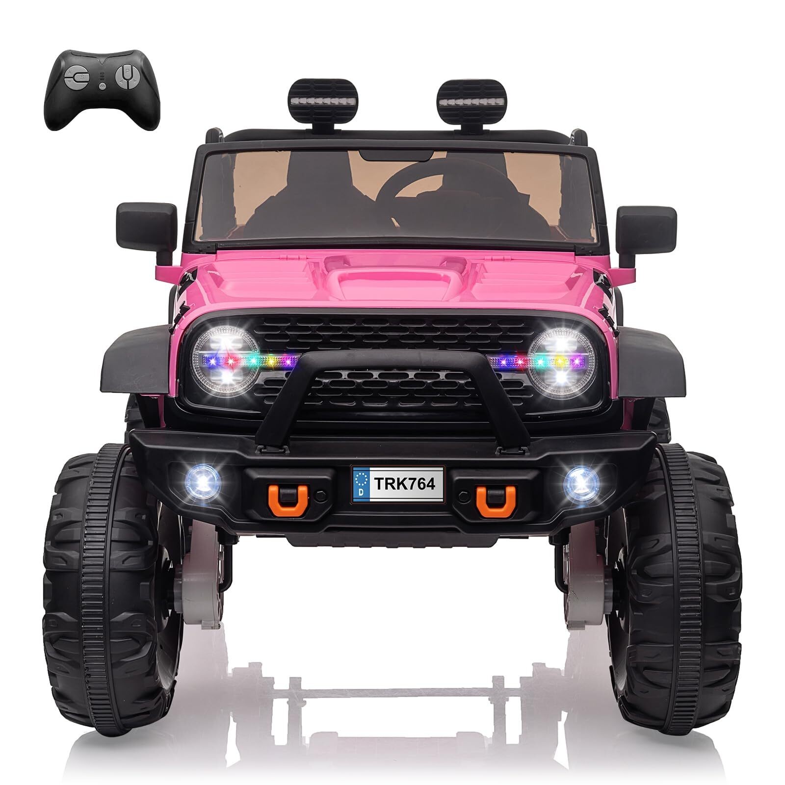 24V Electric Kids Ride On Cars with Remote Control 2 Seats Truck Toys Gifts