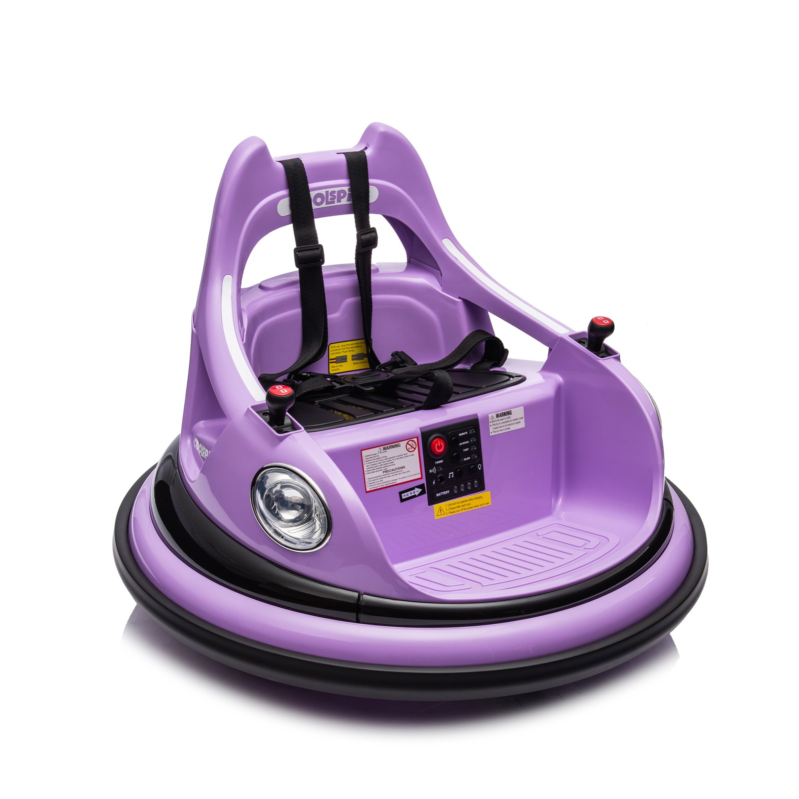 12V Ride on Bumper Car Kids Electric for Kids 1.5-5 Years Old 360 Degree Spin