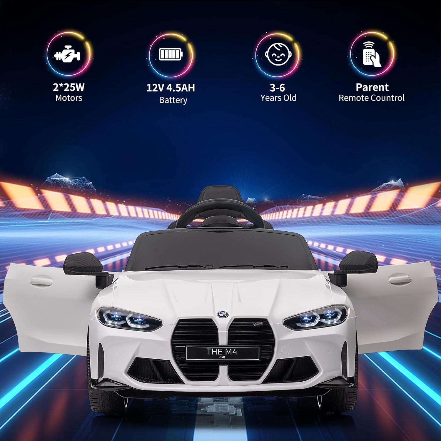 12V Electric Ride On Car Electric Vehicle with Remote Control for Boys & Girls
