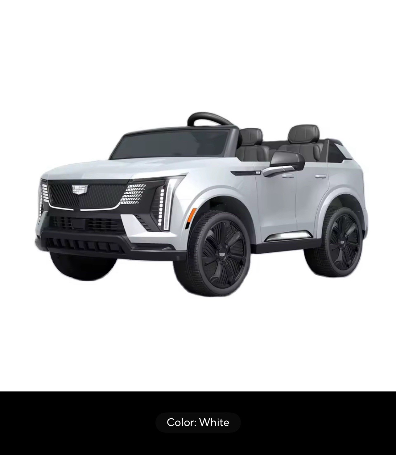 Cadillac 24V Ride On Electric Car,Remote Control,2Seater, 4Wheel Shock Absorbers