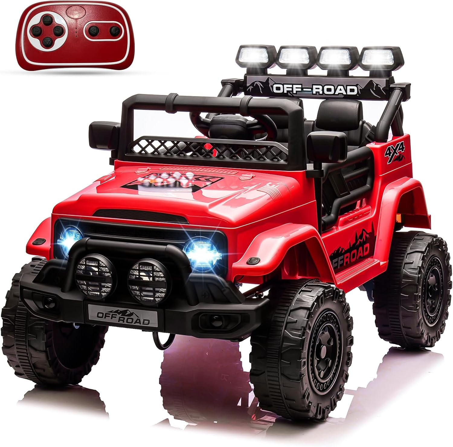 12V Kids Ride on Car, Ride on Toy for Kids Ages 37-96 Months, Electric Truck wit