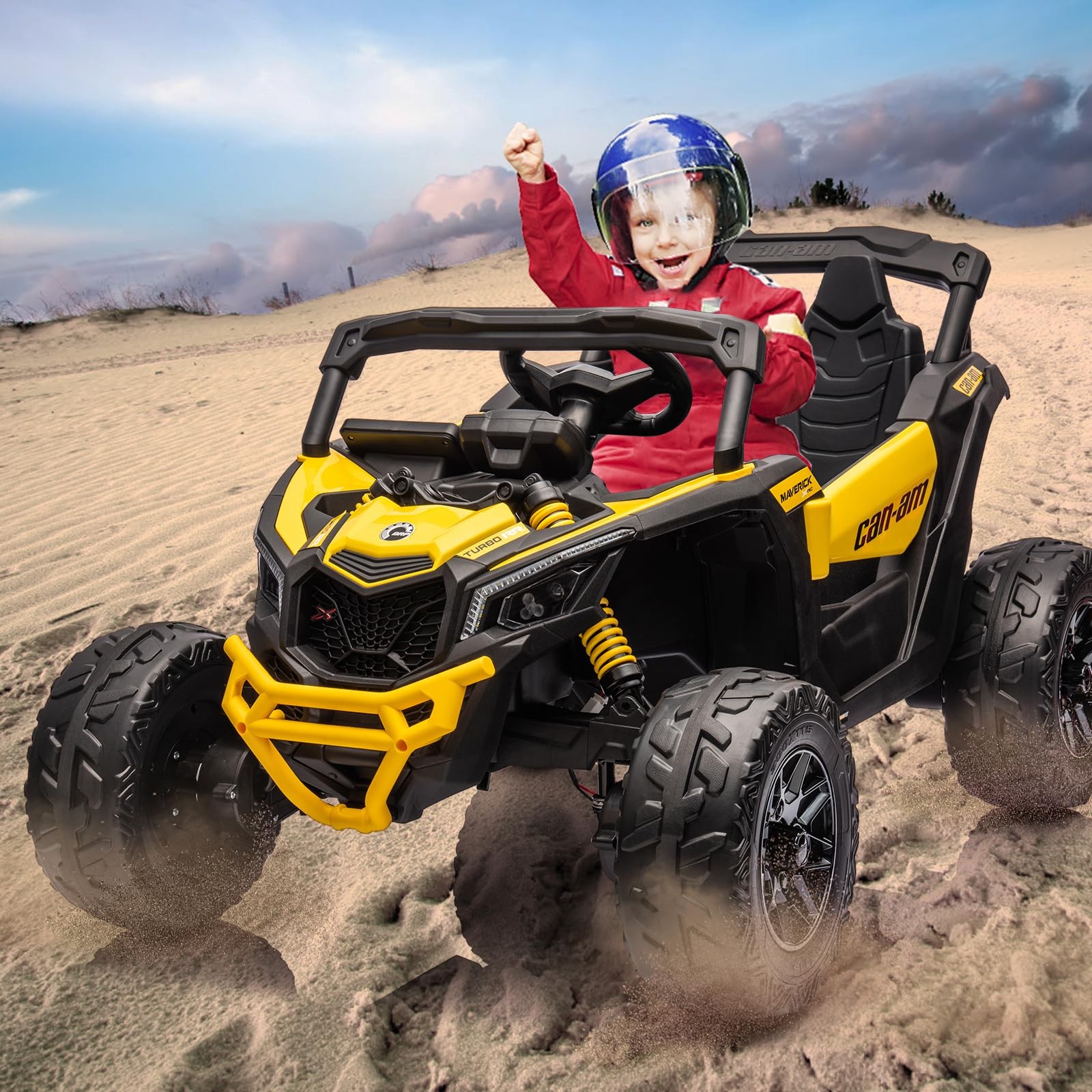 Hetoy 12V 7AH Kids Ride On Car Electric Off-Road UTV Boy Girl Gifts w/ Remote