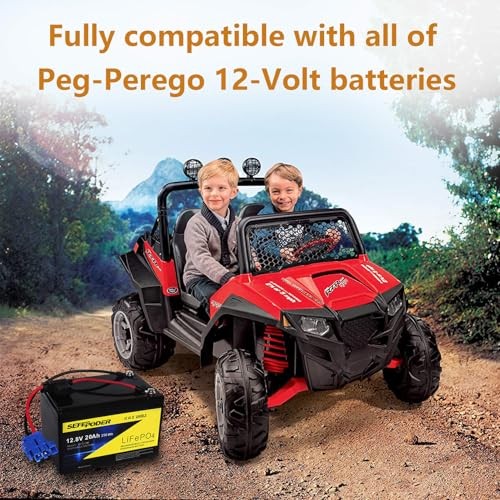 Replacement Battery Compatible with Peg Perego 12 Volt Ride on Toys,12V 20Ah