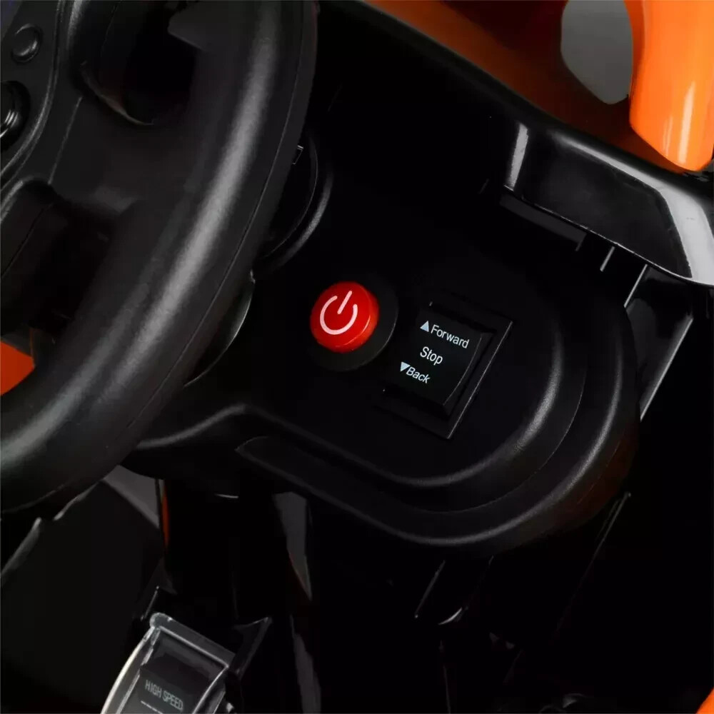 McLaren Formula F1 Race Car 12V Battery-Powered Vehicle , Ages 3+, Orange/Black