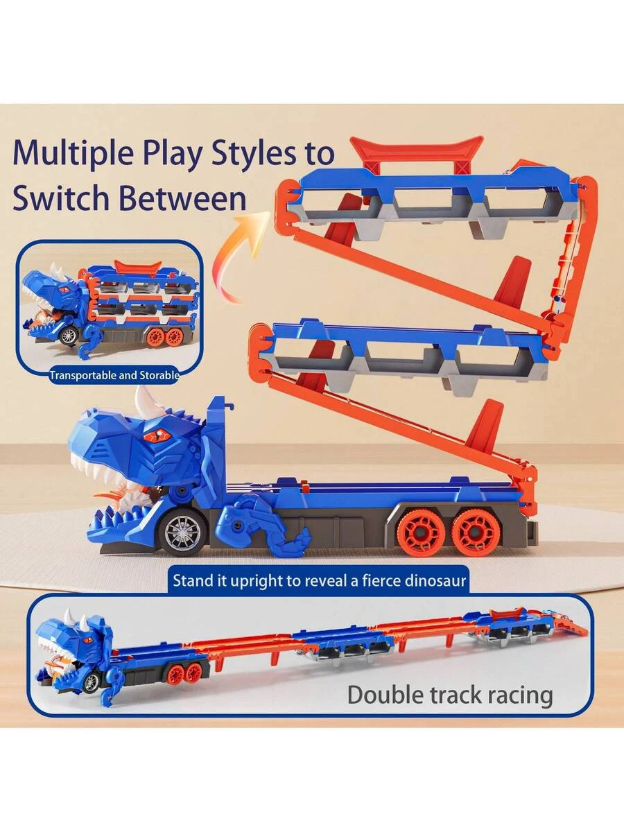 Toddler Car Truck Toys For 3 4 5 6 Year Old Boys Dinosaur Track Set
