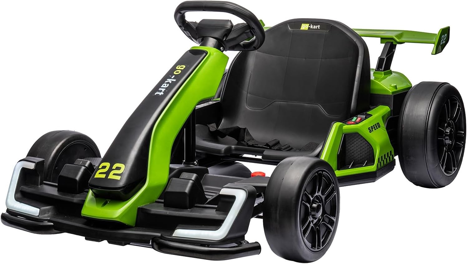 4 Wheel Kids Go Kart Pedal Ride On Car Ages 6-12 110 Lbs Capacity Outdoor Toy