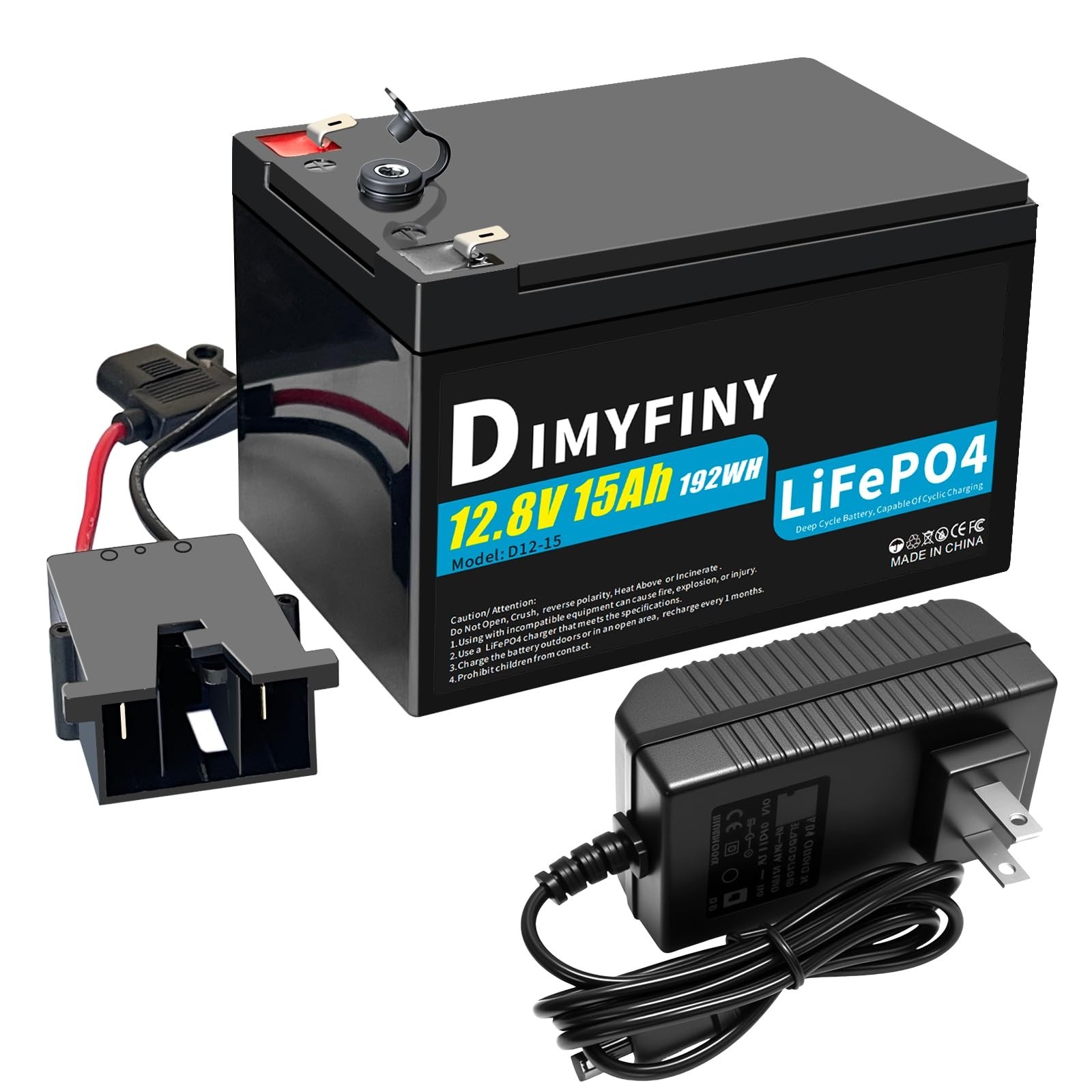 12V Replacement Battery for Power Wheels Ride-On Toy Cars | 12Ah Fast Charger, 2