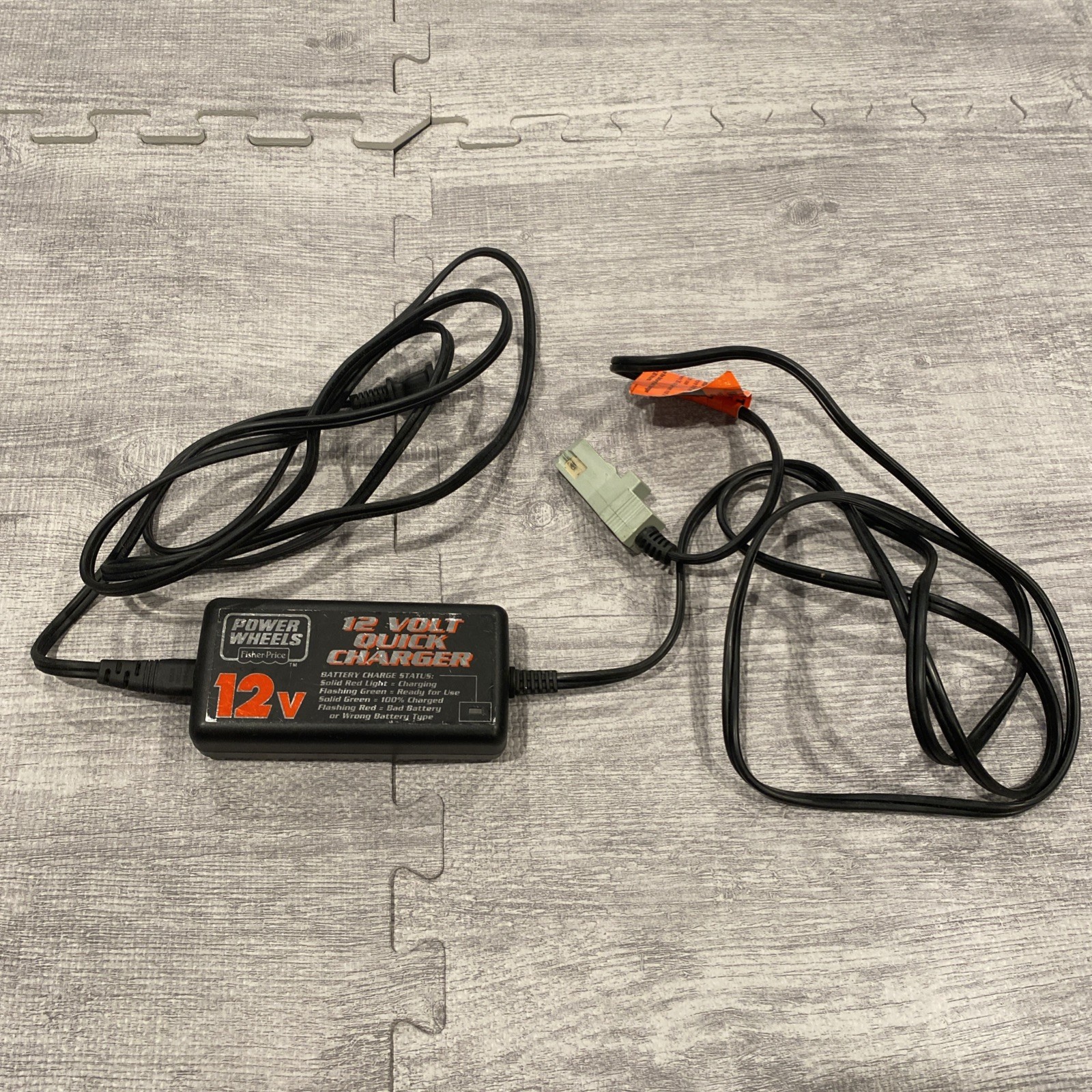 Fisher Price Power Wheels 12 Volt Battery Quick Charger Model 00801-1429 12V 2.5