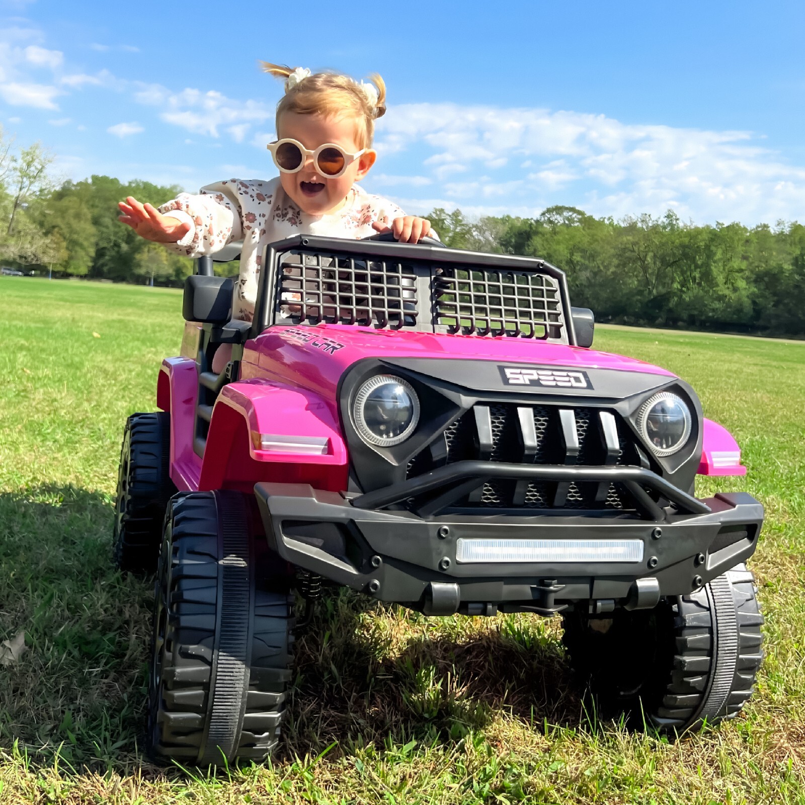 12V Kids Ride on Toy Electric Car Battery Power Wheel Jeep w/Remote Control LED