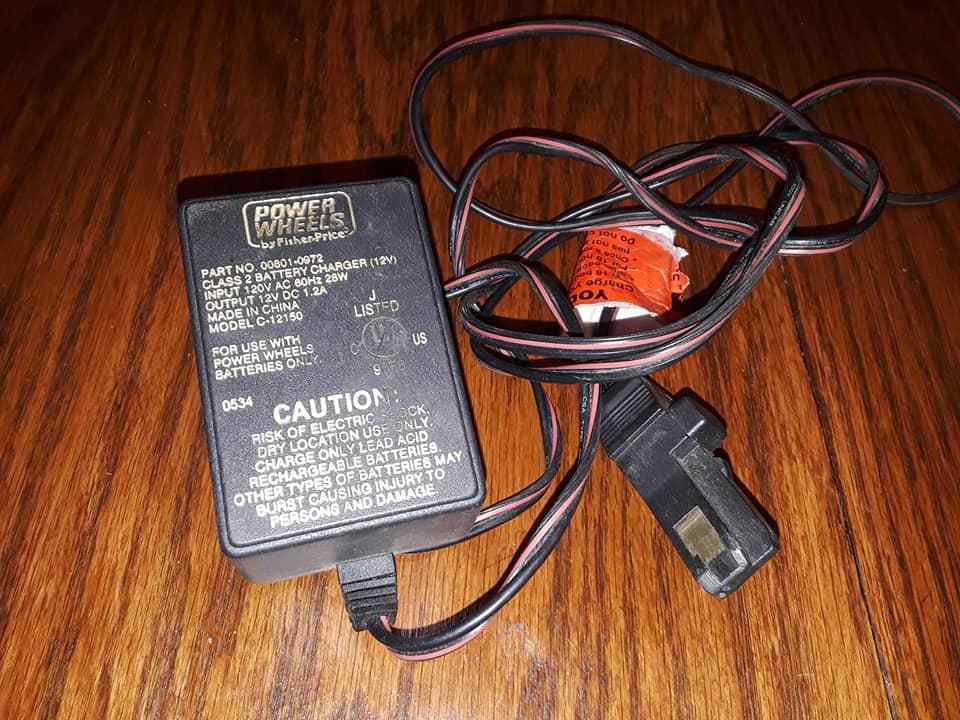 Power Wheels 12V DC 1.2A Class II Battery Charger Model C-1215C – No 00801-0972