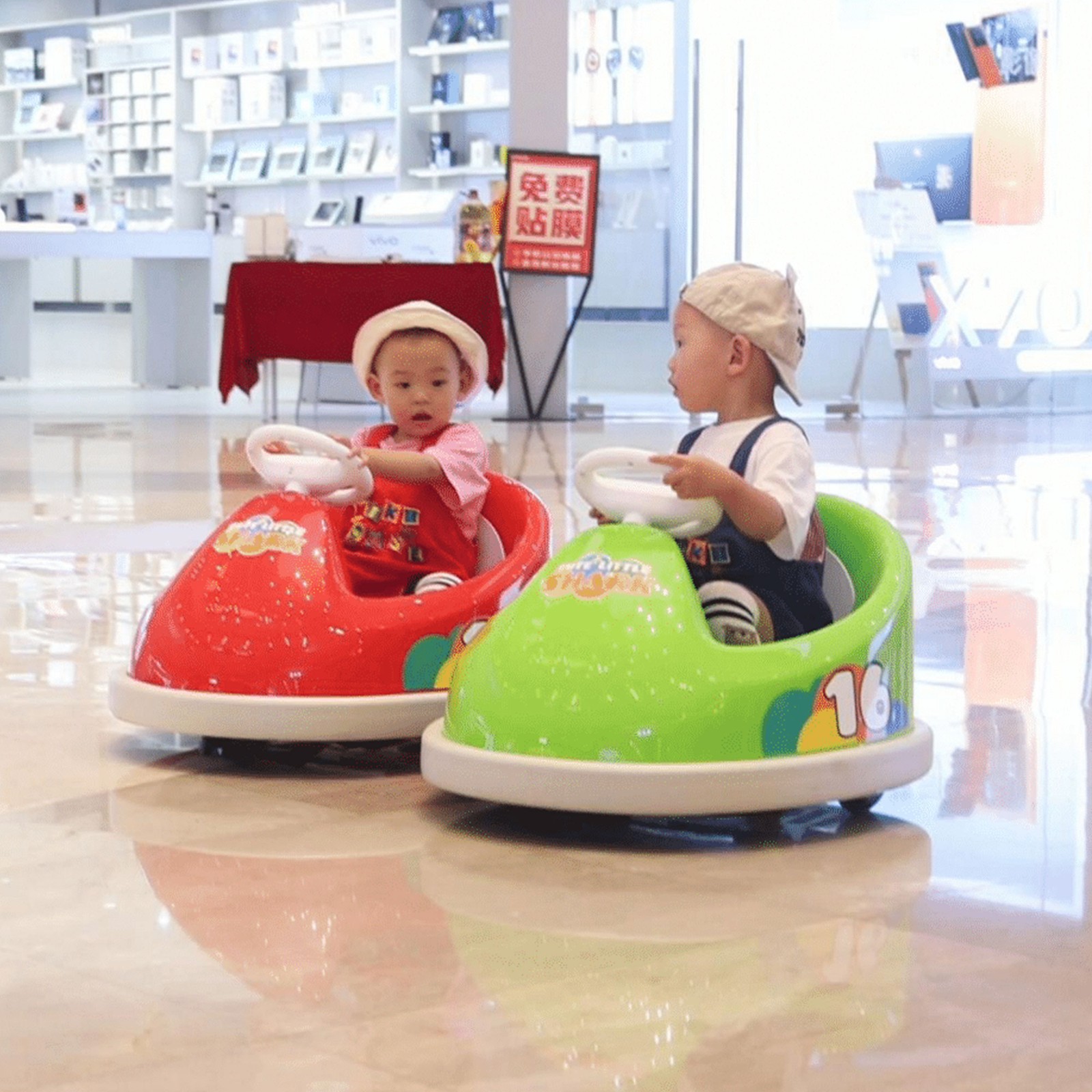 Best Ride On Cars Bumperz 6V Kids Electric Battery Powered Bumper Car, Yellow