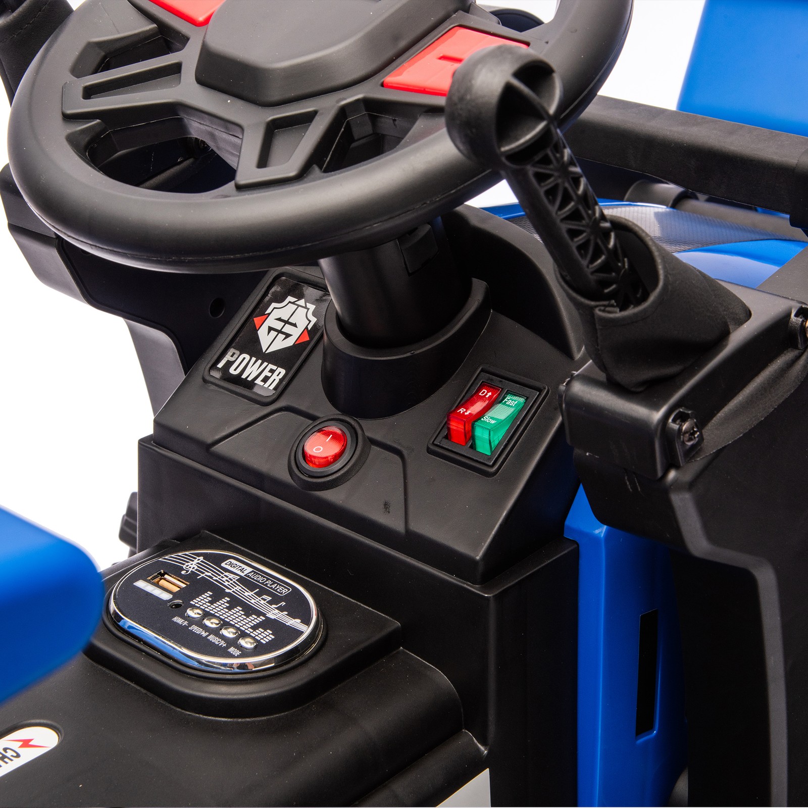 24V Kids Ride-On Tractor w/ 4-in-1 Attachments & Parent Remote Control