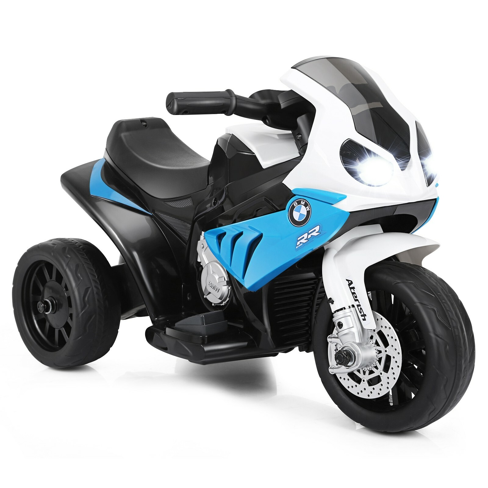 Kids Ride On Motorcycle BMW Licensed 6V Electric 3 Wheels Bicycle w/ Music&Light