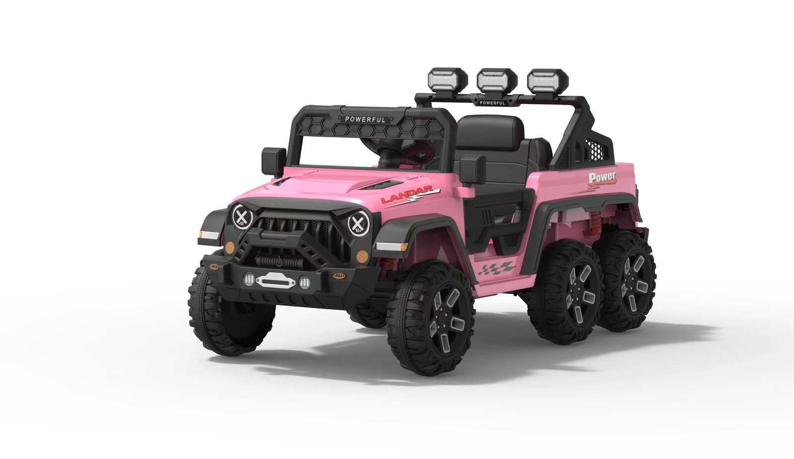 24V 6-Wheel Kids Ride On Car with Remote, Power Wheels Electric Vehicle 99 lbs
