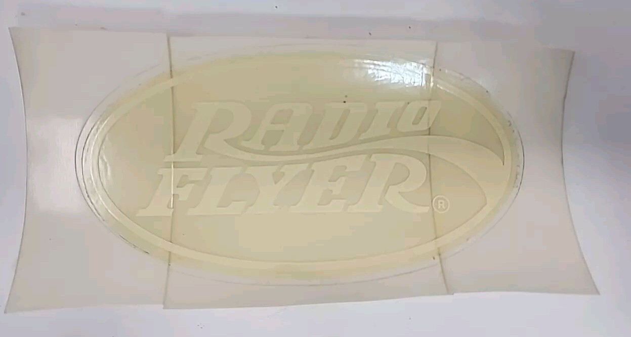 Vintage Original Radio Flyer Decals Stickers Approx. 5″ x 2-1/2″ PB127