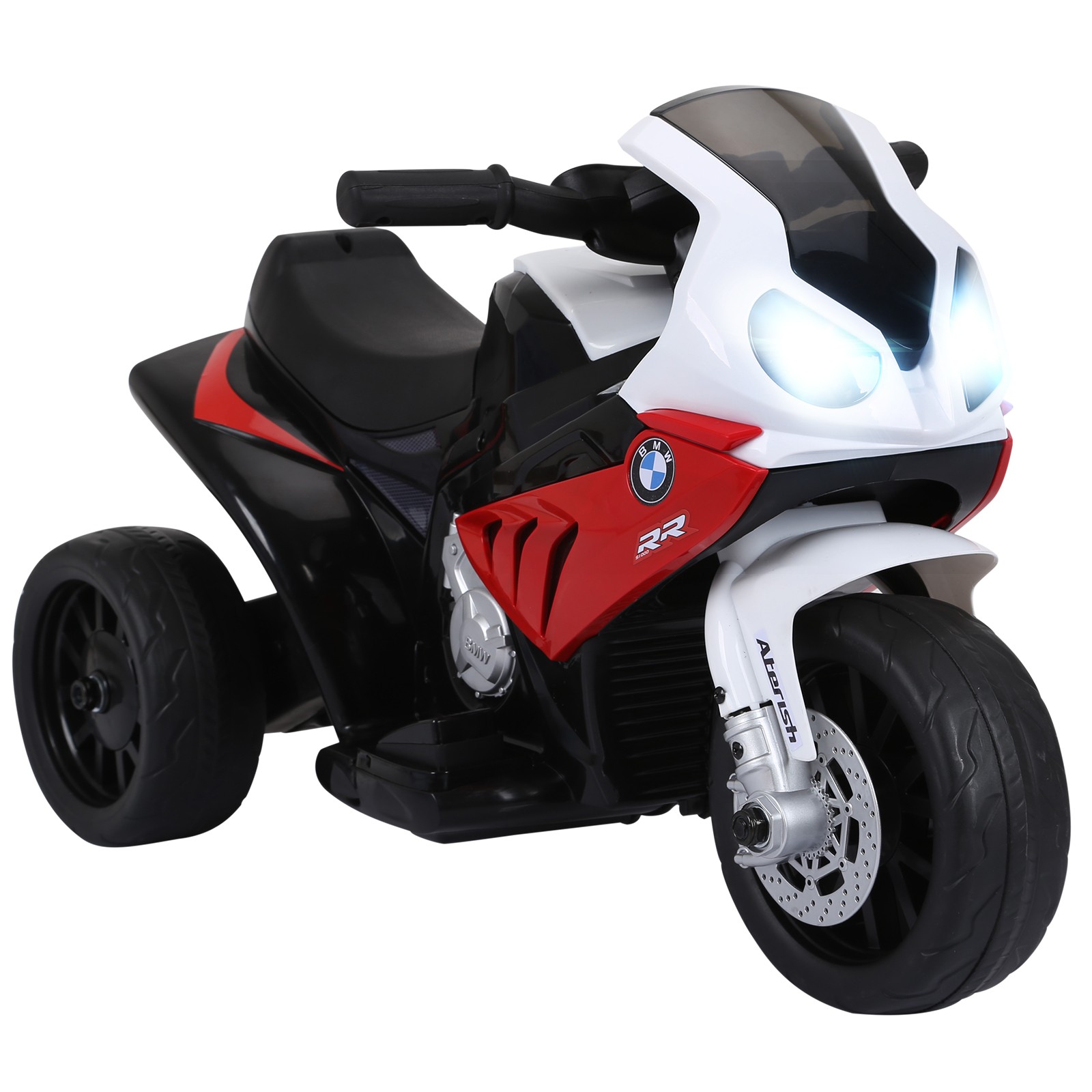 6V Kids Motorcycle Licensed BMW with Headlight, Music, Red
