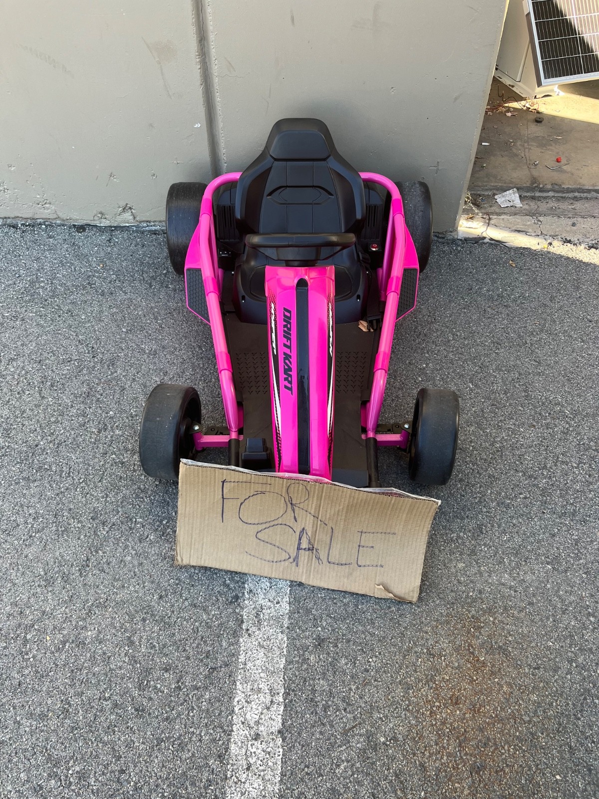 Drift Go Kart Ride On 24V Battery-Powered Vehicle, Ages 8+, Pink