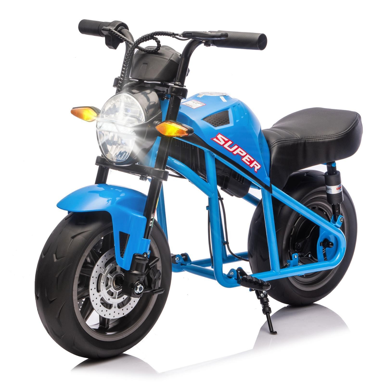 24V300W Kids Ride On Toy Muscle Motorcycle,High-Speed Hub Motor,14in Widen EVA