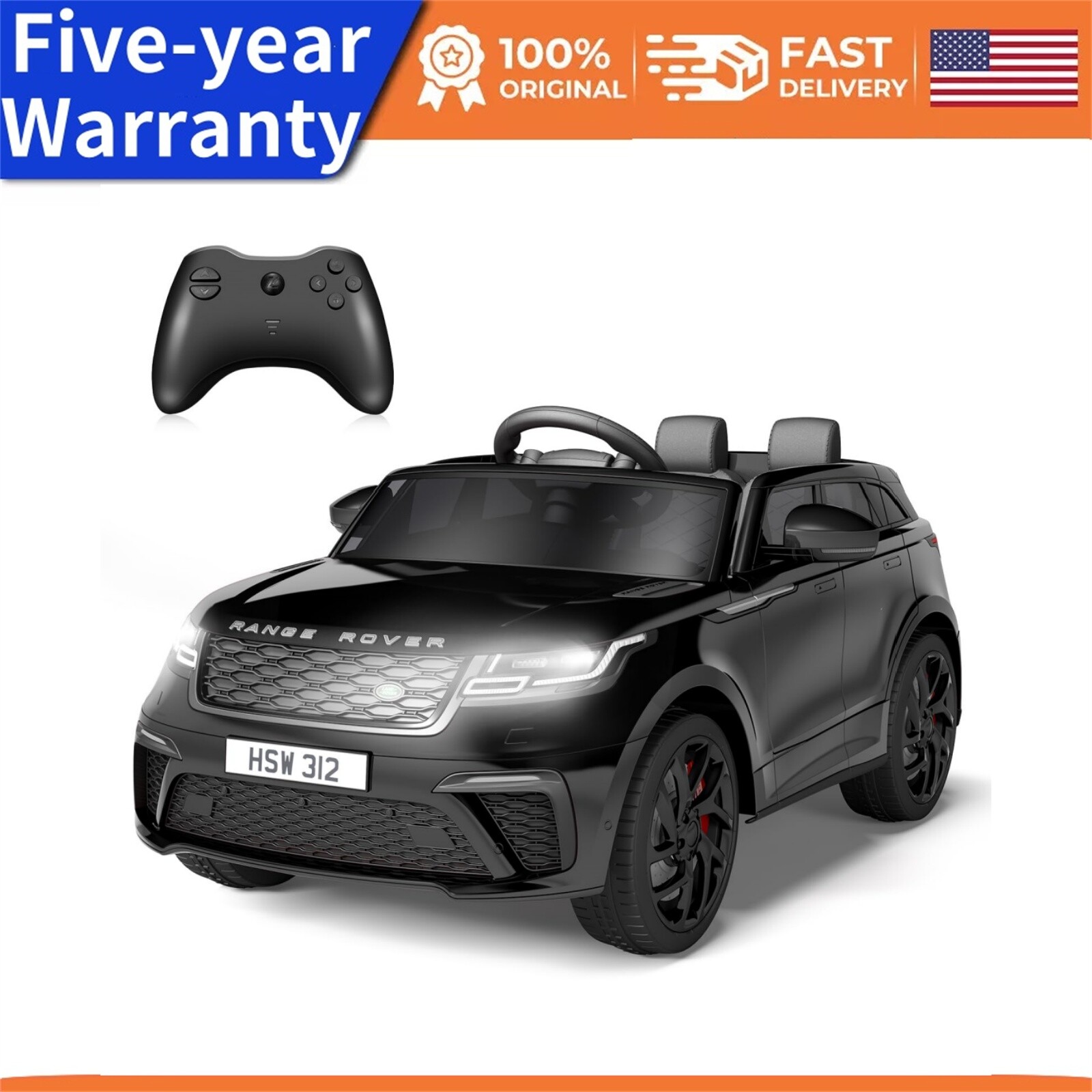 🍒12V Ride On Toys for Kids 3-8 with Mp3 Player Rocking Electric Car with Remote