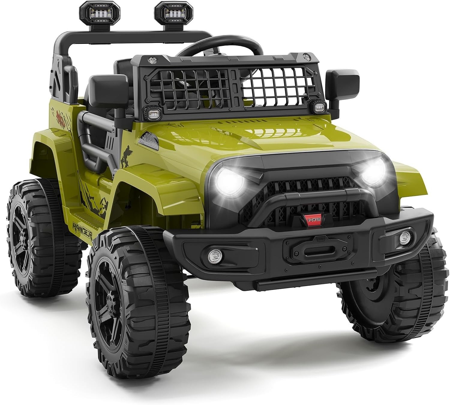 Electric Ride-On Truck Car for Kids with Bluetooth