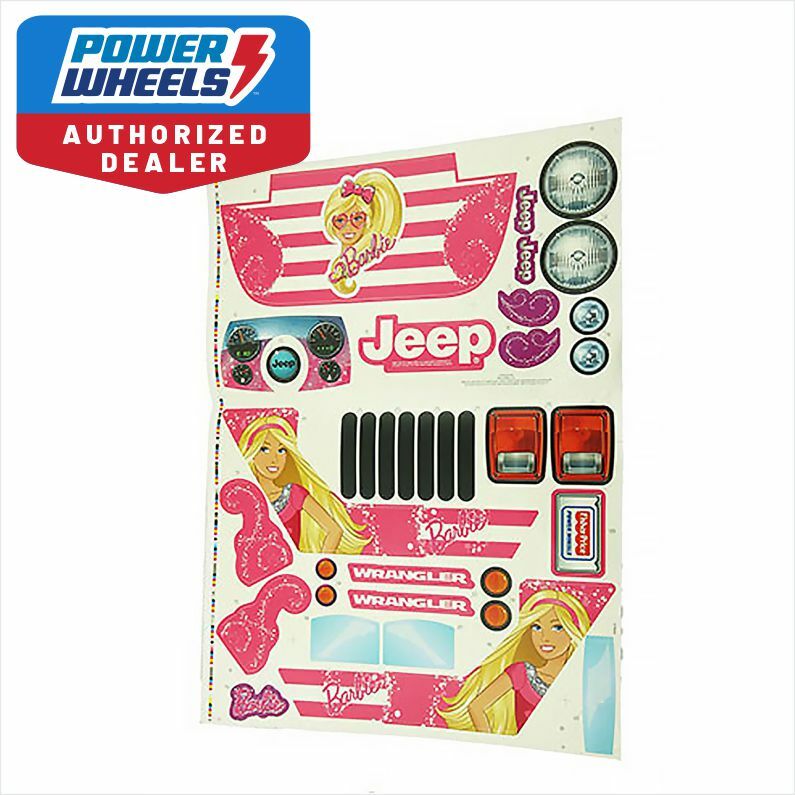 Power Wheels Decal For Jeep Barbie Jamming Jeep Model CHP65