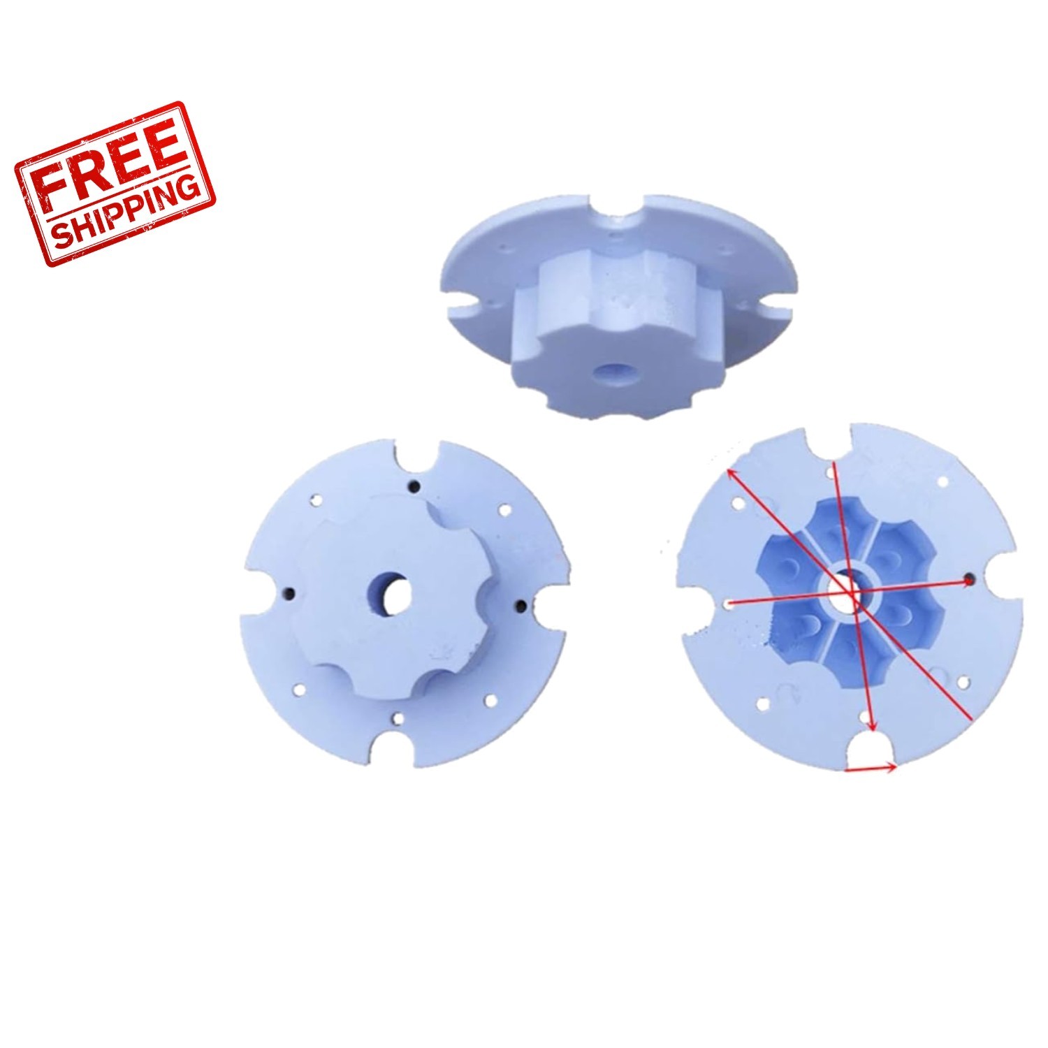 Compact 2-Piece Children’s Electric Car Tire Adapter for Gearbox Connection
