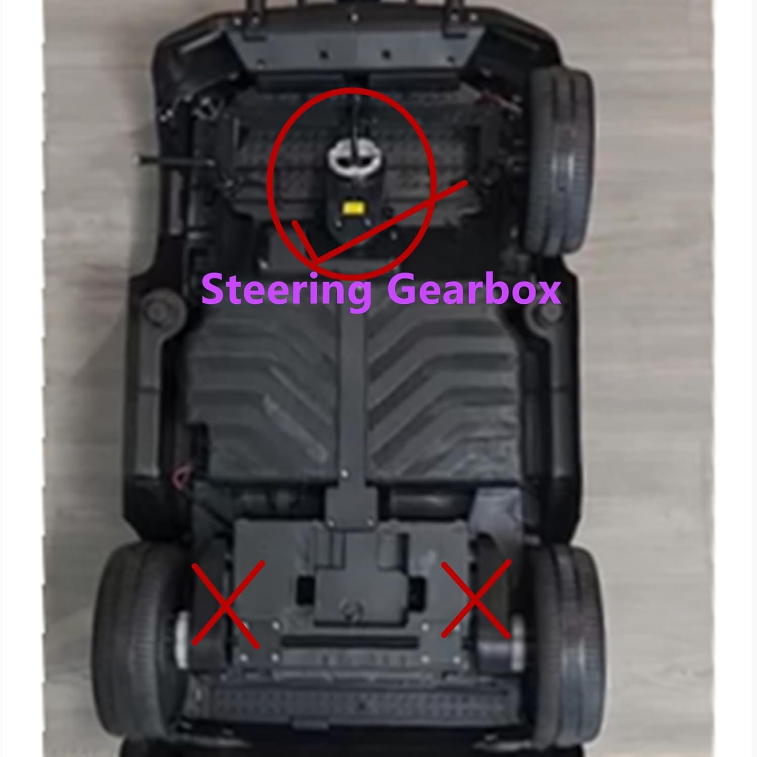 24V 390 Children Electric Car Steering Gearbox with 24 Volt Steering Motor, Chil