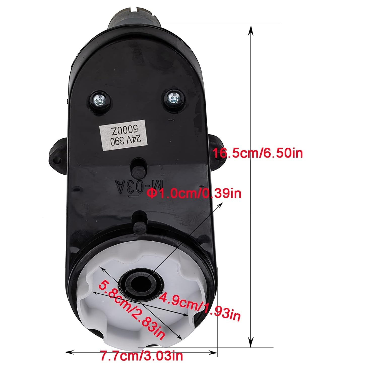 Compact RS390 24V Gearbox with 5000 RPM Motor for Effective Steering in Ride-Ons