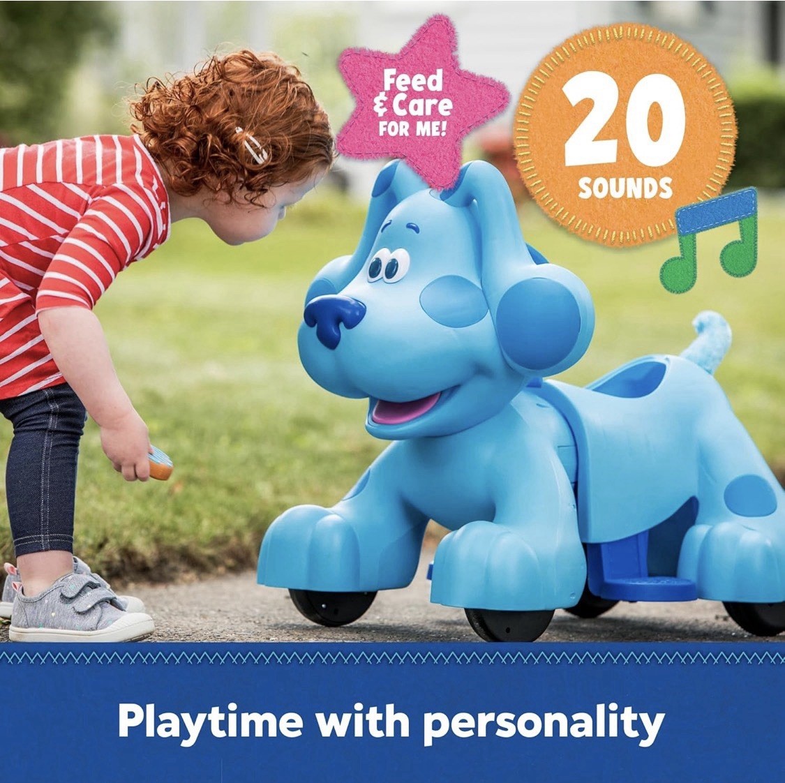 New Blues Clues Snack Time Ride-On Toy 18-30 Months Rechargeable Battery Kids 6v
