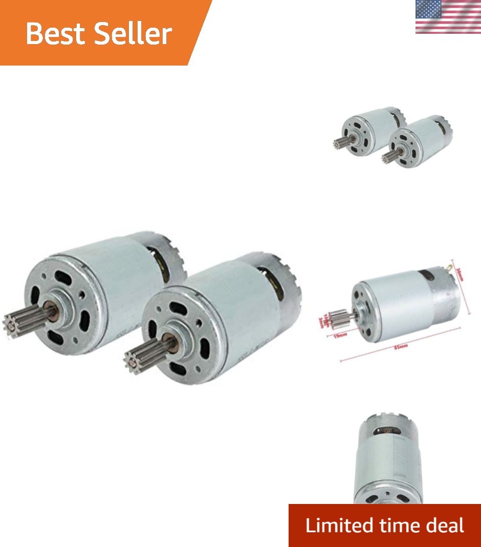 High-Speed RS550 24V Motor Set – 2 Pcs 35000 RPM for Children’s Ride-On Toys