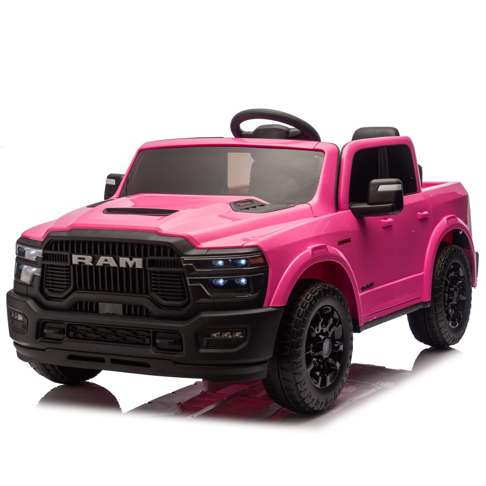 Official Licensed Dodge RAM Ride On Truck with Bluetooth Music USB Port Storage
