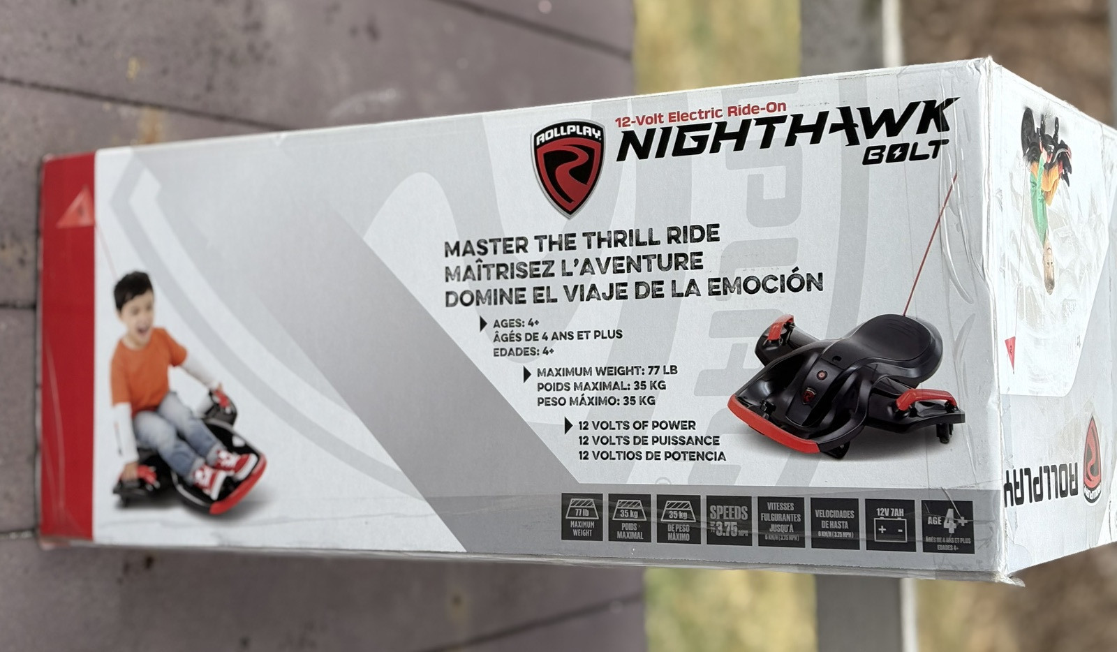 Rollplay Night Hawk 12v Electric Ride On Black & Red NEW IN BOX
