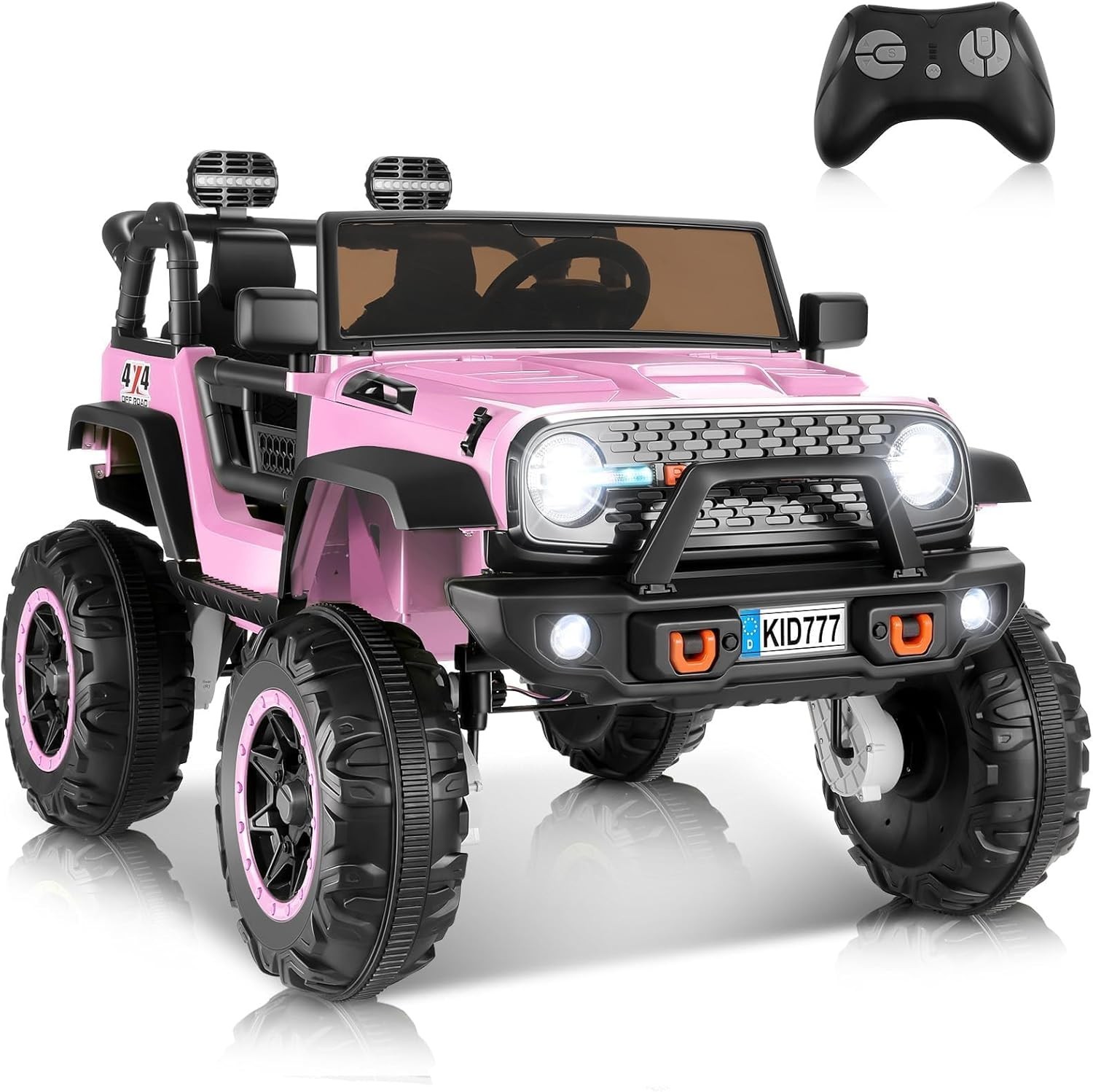 24V Kids Car 4WD/2WD Ride on Toy Power Wheels Truck w/Remote Control 2 Safe Belt