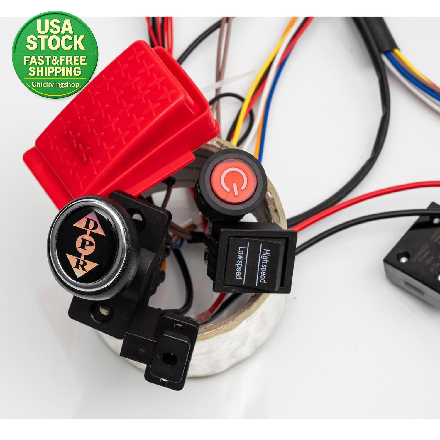 24 Volt Wire Harness Conversion Kit for Kids Ride on Toys Power Wheels DIY