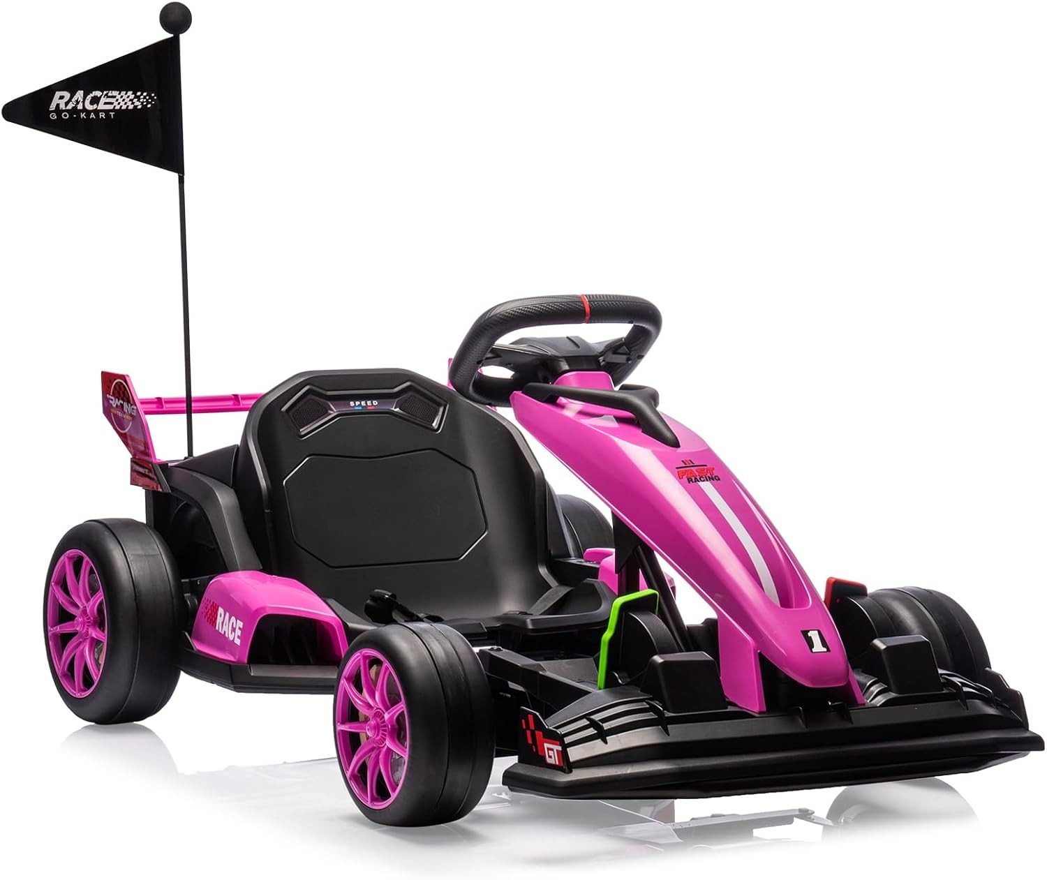 GARVEE Electric Go Kart for Kids 6–12, 24V 7AH, Dual 200W Motors, Drift Tires