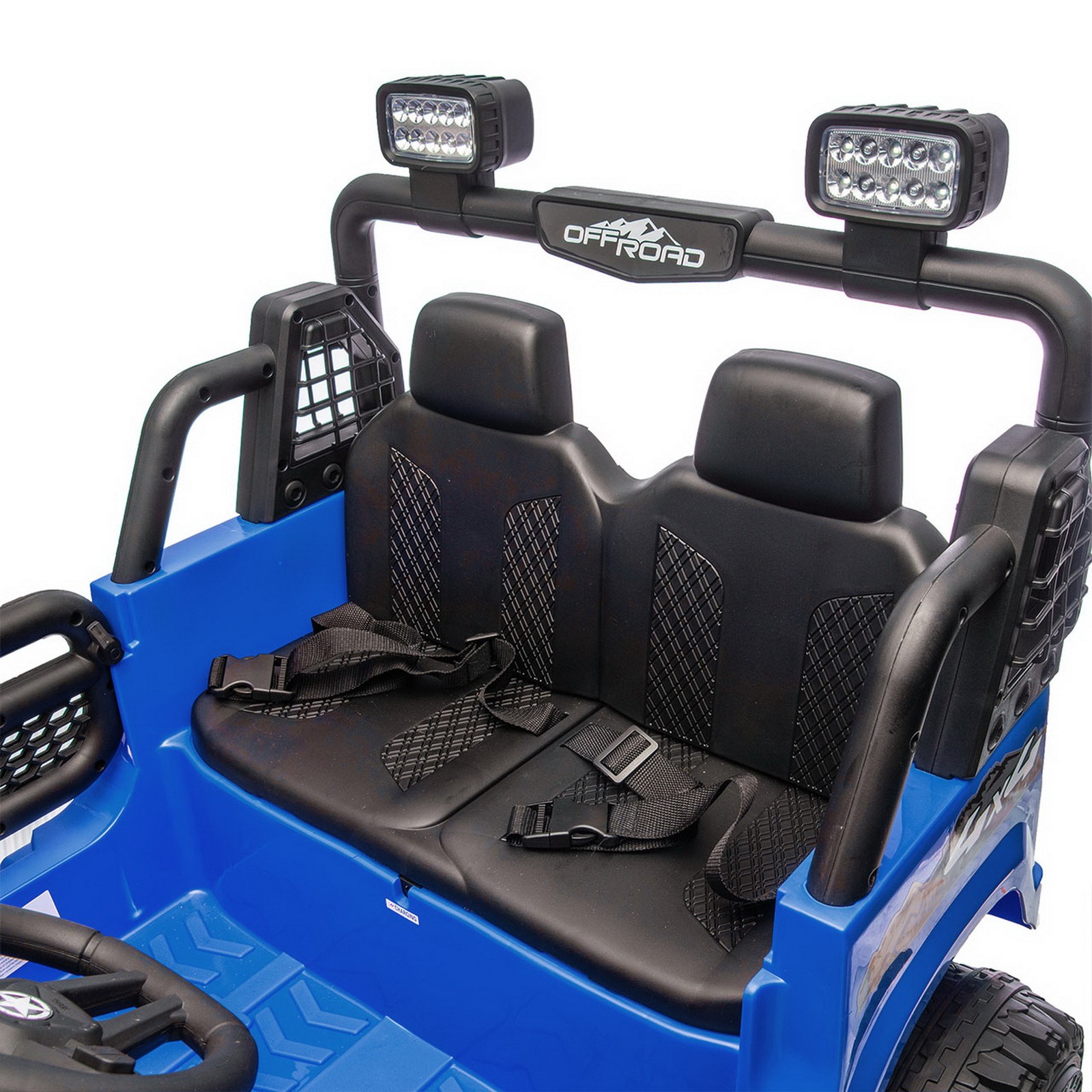 Dual Motors 24V 2-Seater Off-Road Ride On Jeep Car Toy Parent Control LED Music