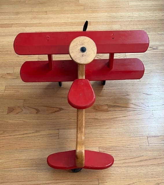 ANRIDING PLANE FOR TODDLERS (BEAUTIFULLY WOOD HAND CRAFTED) LOCAL PICKUP ONLY