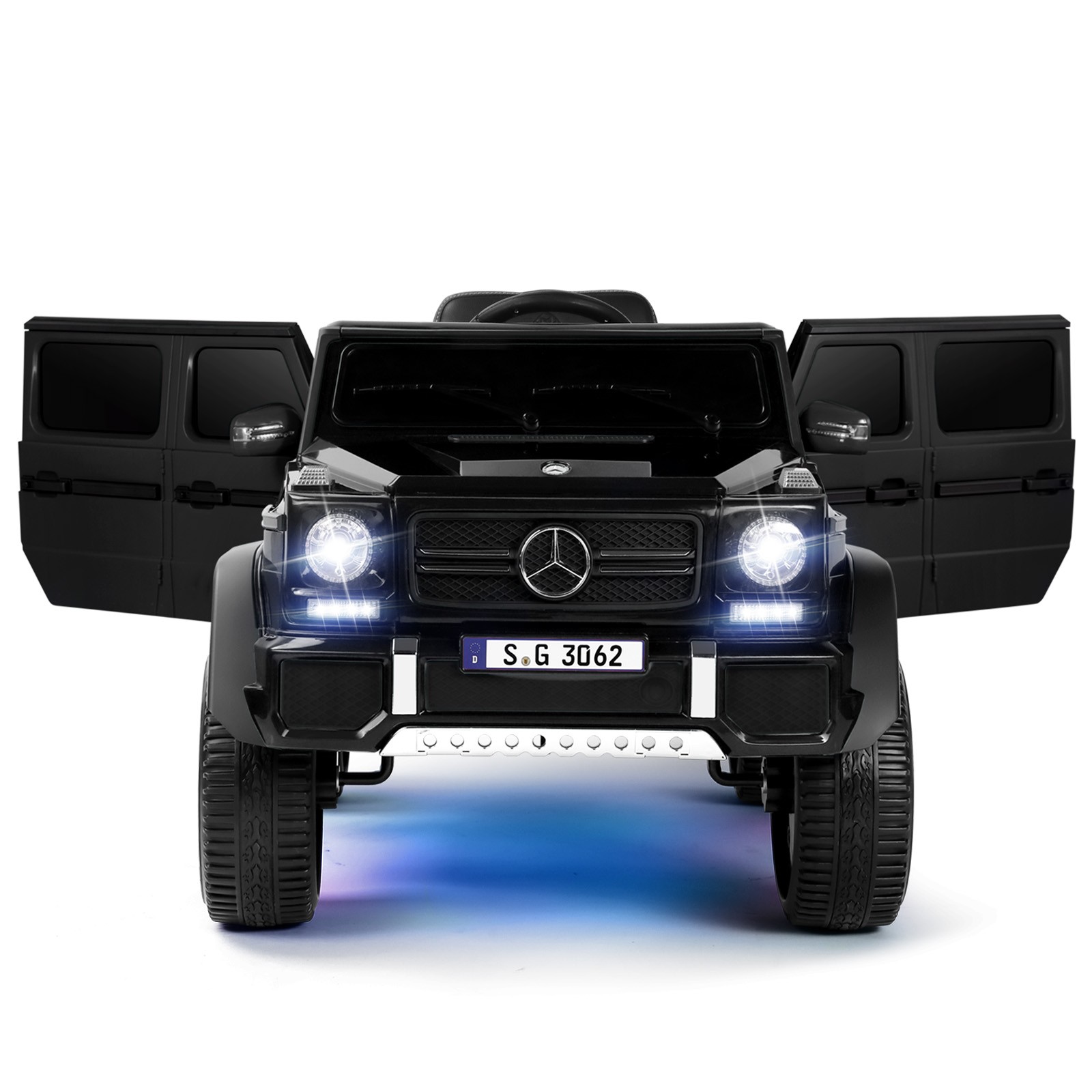 Black Electric 12V Battery Kids Ride On Car Truck ToyGift w/Remote+Light+MP3+USB