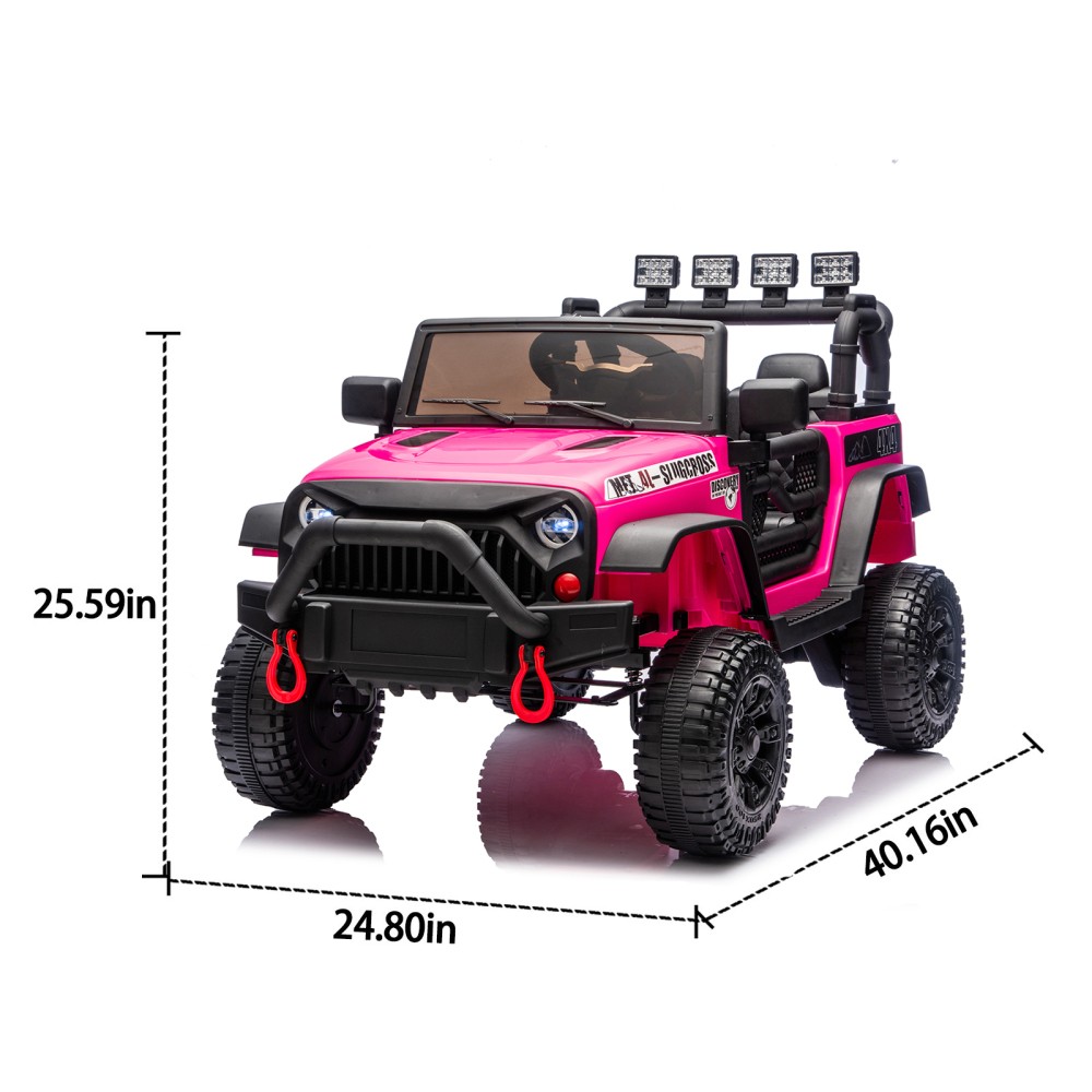 24V Kids Ride On Car W/Parents Remote Control,400W Motor,Four Wheel Suspension