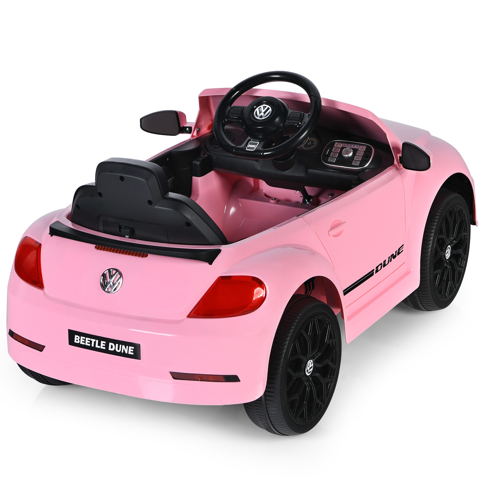 Topbuy 12V Toddler Ride On Car Volkswagen Beetle Kids Electric Toy w/Remote