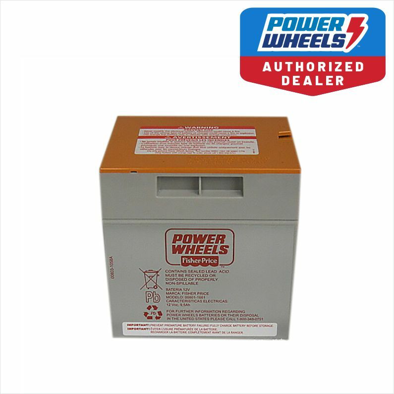 Power Wheels CDF54 Fisher Price Ford F-150 ORANGE Top 12 Volt Gray Battery OEM
