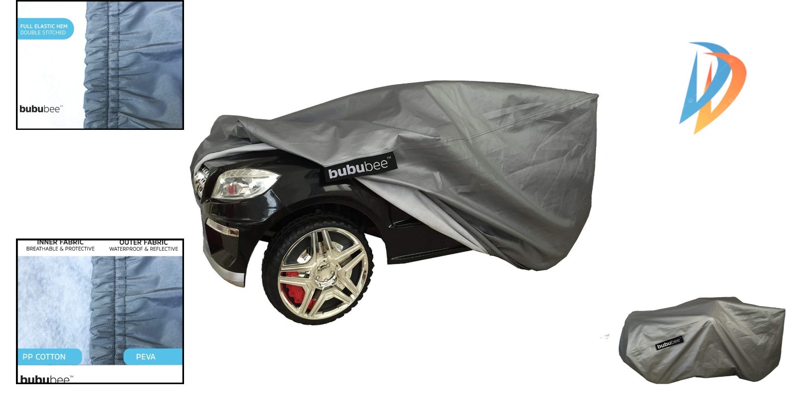 All-Weather Ride-On Toy Car Cover – UV, Rain & Snow Protection – 52″x34″x34″