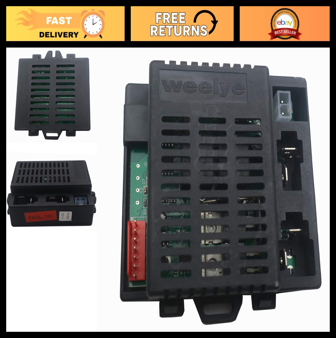 Control Box Receiver for Kids Electric Ride-On Car – 2.4G Bluetooth Remote Repla