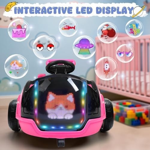 ANPABO 3-in-1 Electric Push Ride On Car, 12V Kids Ride On Toy w/Remote Contro…