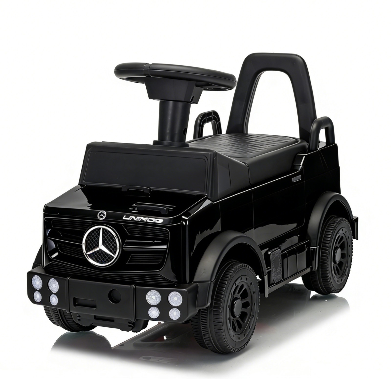 Kids Ride On Car Outdoor Stroller Mercedes Push Car Ride Racer for Age 1-3 Black