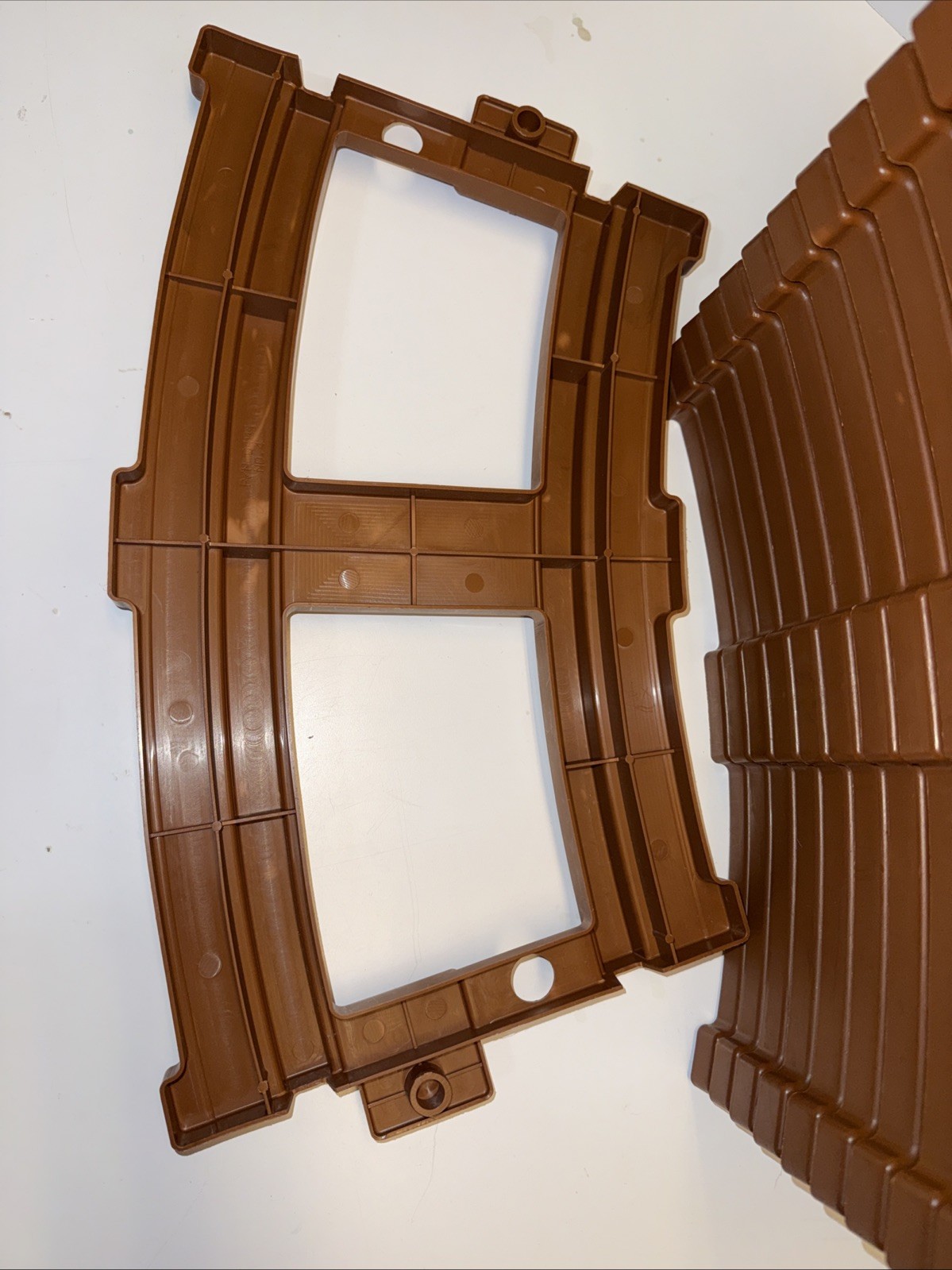 Lot of 12 Peg Perego Thomas the Tank Engine Train Ride-On Curved Brown Tracks