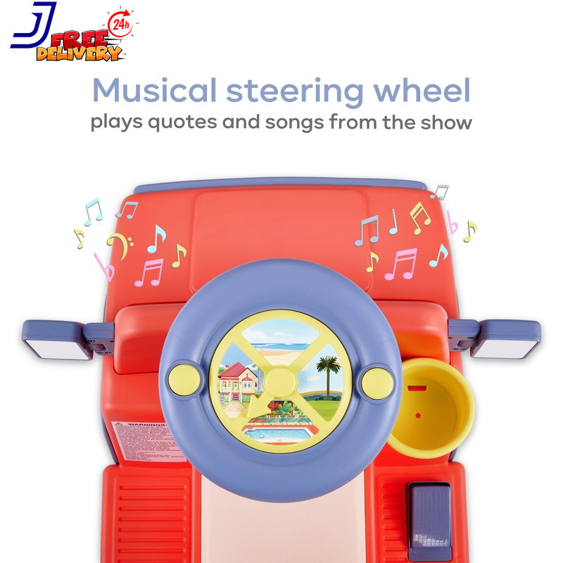 6V Battery Powered Ride on Car with Sounds, Kids Ages 2+