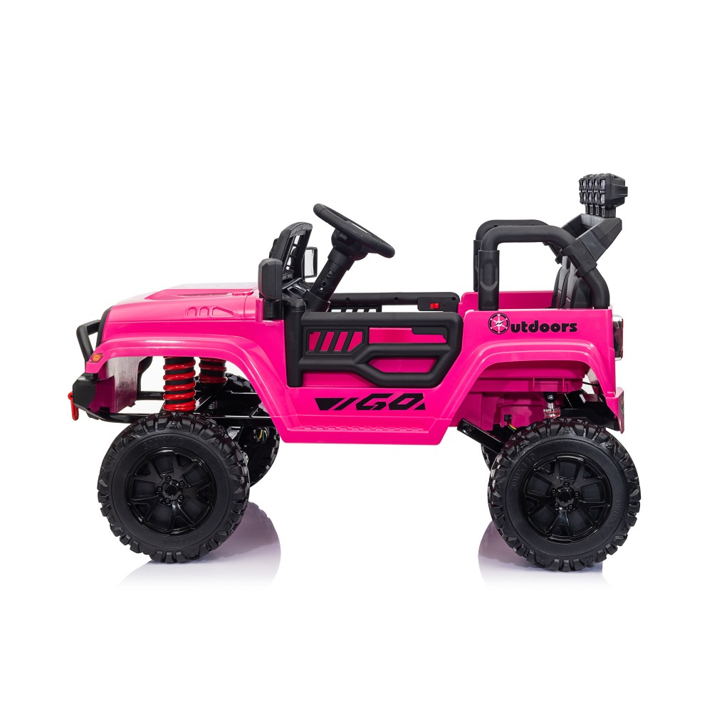 2-Seater 4WD Ride-On Jeep w/ Remote, LED & Music – 75W Motor for Big Kids 3+