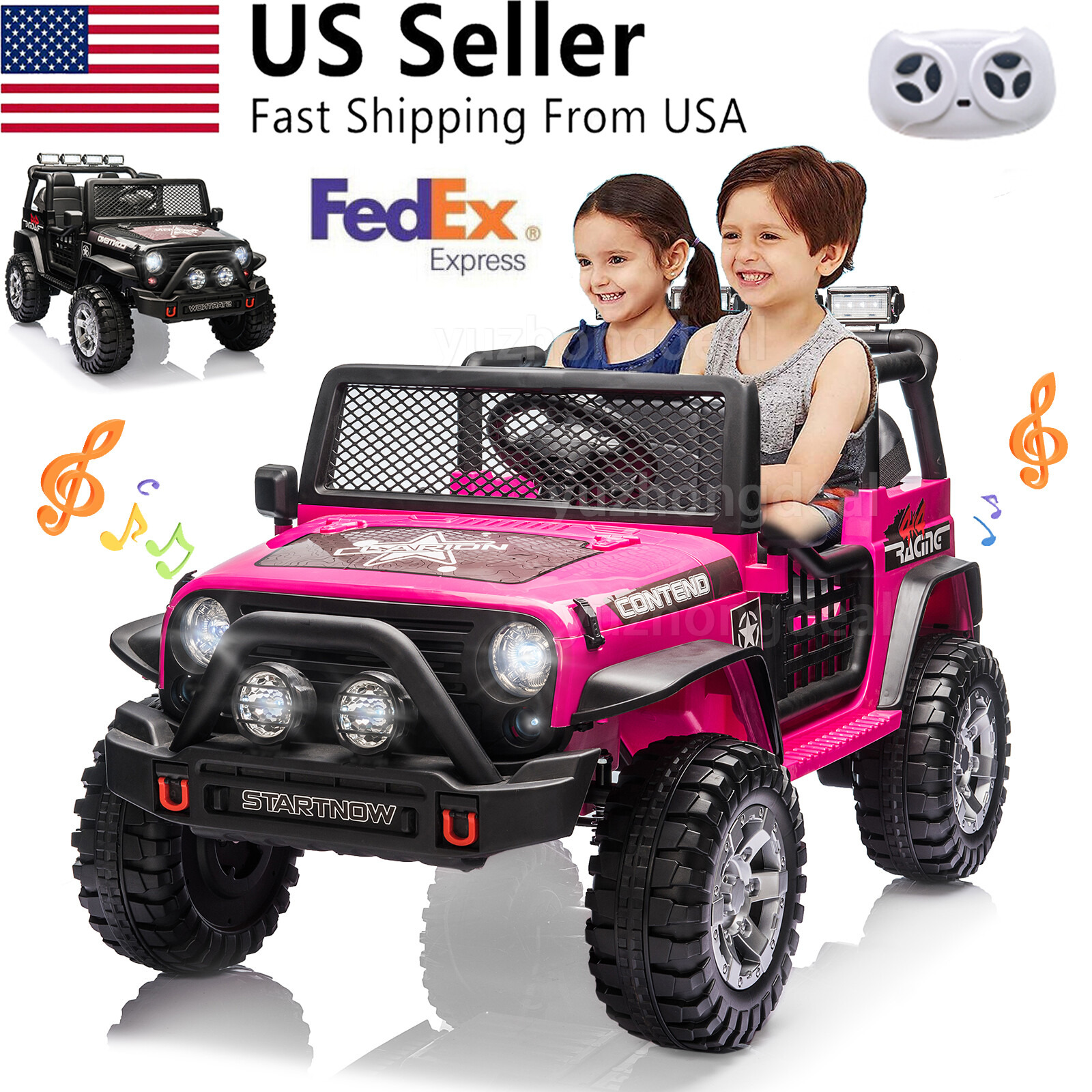 12V Kids Ride on Car Jeep Electric Vehicle Truck w/ Remote Control MP3 LED